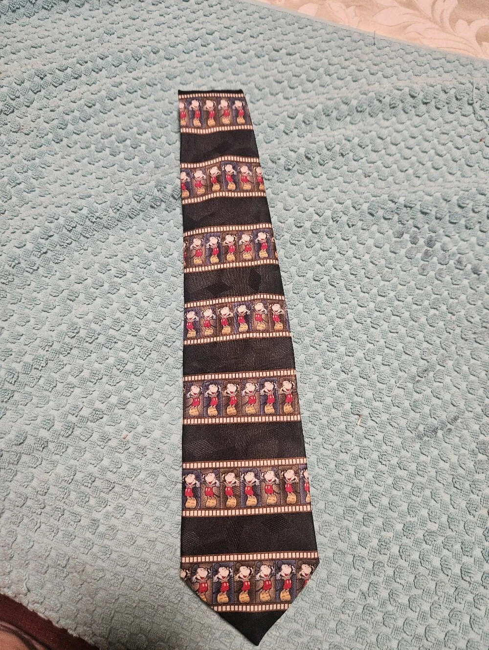 Authentic Mickey & Co. Black Film Strip Pattern